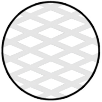 Vent Trim Rectangle D55mm Plastic White - view 2