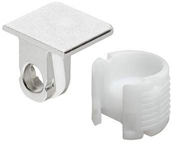 Tab Shelf Connector 16mm Screw Zinc Alloy NP