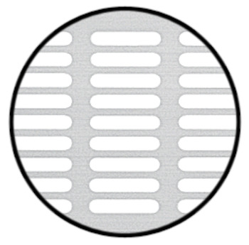 Ventilation Grille Rectangle 480x80mm Anodised Brz - view 2