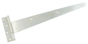 Tee Hinge Medium Pattern Mild Steel Bright zinc plated Length 300 mm / 12" Gauge 2 mm Dim. A 100 mm Dim. B 35 mm