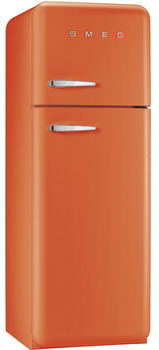 Fridge-Freezer Freestanding Total Capacity 298 Litres Smeg 50’s Style FAB30ROR5 - Orange right hand hinge