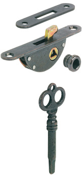 Mortice Lock Hook Bolt Unhanded Replacement key and bush available Lock steel bronzed