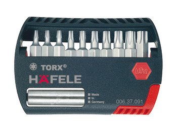 Bit Box TS with Magnetic Holder Häfele No. of bits: 10
