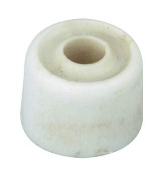 Door Stop Floor Fixing Ø 26 mm Plastic White