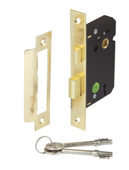 Sashlock+Keys 3 Lvr Mortice 45/65mm BP