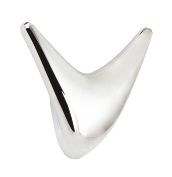 Coat Hook Zinc Alloy 40 x 70 mm Double Ergo Polished chrome finish