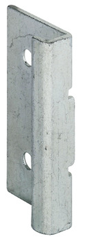 Angled striking plate for Symo push and turn lock galvanized