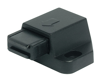 Magnetic Pressure Catch for Screw Fixing for Single Glass Doors Pull 1.8 kg black