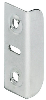 Striking Plate for Screw Fixing 33 x 13 x 9 mm Steel Nickel plated
