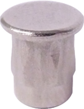 Cover Cap Niko for Ø 5 mm Holes Steel Nickel plated