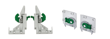 Dynapro 2D Adj Front+Rear Fix Clips Grey