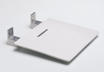 Shower Seat Slimline Aluminium Nyma Style White finish