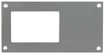 Card Frame 150 x 75 mm Stainless Steel or Aluminium Polished anodised aluminium