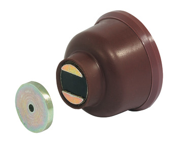 Door Holder Pull 10 kg for Wall Mounting Magnetic Brown