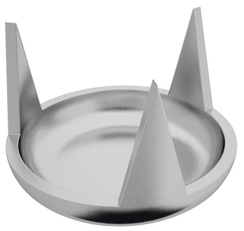 Furniture Glide with Three Lugs Nickel Plated Glide Ø 15 mm