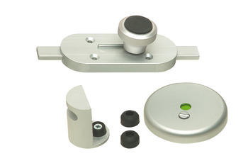 Indicator Bolt Set Cubicle Fittings for 12-13 mm Board Partitions Aluminium Satin anodised finish