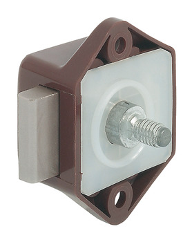 Rim Lock Mini Push-Lock Case Backset 15 mm Brown