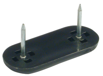 Pin Type Glide Black Plastic Width 19 mm