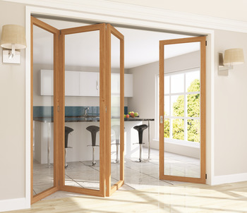 Fitting Set for Folding Interior Partition Doors Roomflex Top hung end folding system For 2 doors door configuration 2 + 0