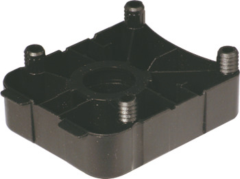 Plinth Foot Top Section Press Plastic Black