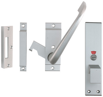 Facility Door Set Unhanded For 20-44 mm door thickness Satin anodised aluminium finish