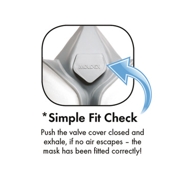 Dust Mask Compact Half Mask with A1P2 Filters Moldex 5120 Protective level: FFA1 P2 R D - view 2