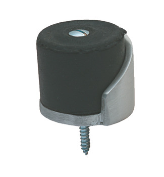 Door Stop Shielded Floor Mounted for Timber or Concrete Floors Aluminium Satin anodised