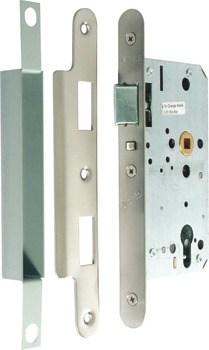 Night Latch Case Mortice Cylinder Case Size 92 mm Startec Backset 60 mm case size 92 mm satin stainless steel