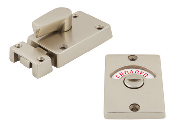 Surface Indicator Bolt with Throw Over Turn Knob to Inside Zinc Alloy To suit doors 28-48 mm thick Polished chrome
