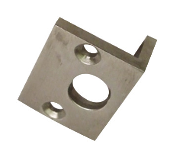 Angled Striking Plate to Suit Straight Barrel Bolts Polished brass