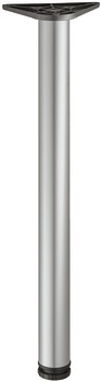 Table Leg Ø 60/80 mm Tubular Steel Steel Ø 80 mm height 710 mm silver coloured RAL 9006