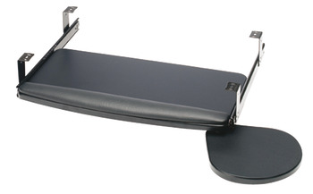 Pull Out Keyboard Tray Installed Length 438 mm Width 532 mm Height 114 mm Izon® Maximum load carrying capacity 20 kg Black finish