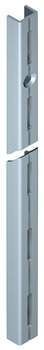 Supporting Channel Length 495-2495 mm Shoptec Shopfitting System Single slotted silver coloured RAL 9006 finish length 1495 mm