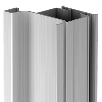 End Profile for Vertical Fixing between Cabinet and Door Gola System D Bronze anodised length 2.67 m