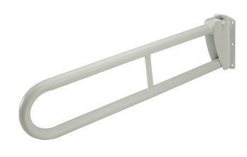Hinged Support Rail Ø 35 mm Tube Meets Doc M Regulations White finish