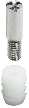 Locking Bolt with Socket Fitting for Espagnolette Locks Eccentric polished nickel plated