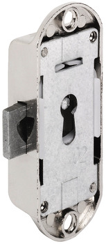 Espagnolette Lock Piccolo Nova Case for Lever Bit Key Backset 15 mm Left hand nickel plated
