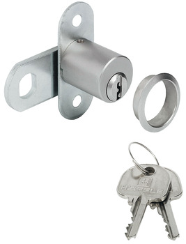Cam Lock with Ø 19 mm Cylinder and Key Trap Standard profile with straight cam Closure direction 90° B (CEH) keyed alike: key change H1