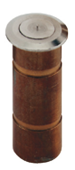 Dust Excluding Socket to Suit Shoot Bolts Ø 9 to Ø 15 mm Brass Cast in pattern Ø A: 11 mm Ø B: 15 mm nickel plated