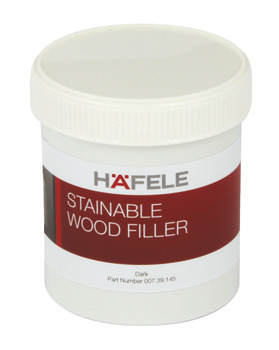 Wood Filler Stainable 1 Part Tub Size 250 ml Häfele Tub size 250 ml dark