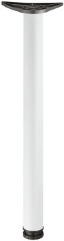 Table Leg Ø 60/80 mm Tubular Steel Steel Ø 60 mm height 870 mm white