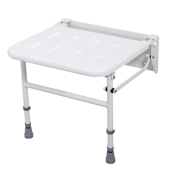Foldaway Shower Seat with Legs Nyma Care/Pro White finish