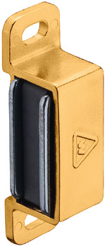 Magnetic Catch Pull 4.0 kg for Screw Fixing Square Brass plated catch