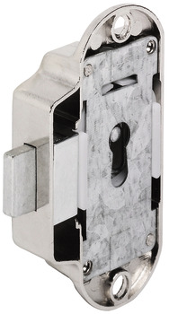 Espagnolette Lock Piccolo Nova Case for Lever Bit Key Backset 25 mm Left hand nickel plated