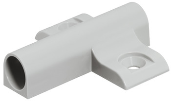 Adapter Housing Cruciform for 32 mm Series Drilled Holes for Soft Close Mechanism Häfele Without positioning aid Grey