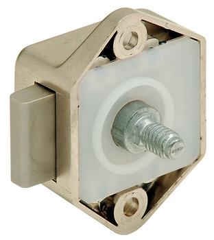 Rim Lock Mini Push-Lock Case Backset 15 mm Matt nickel - view 2