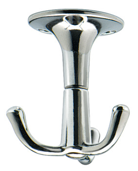 Wardrobe Ceiling Hook Rotating 3 Hooks Aluminium Polished aluminium finish