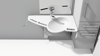 Support Washbasin Flexi Version Ropox Right hand version - view 2