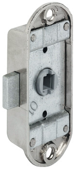Espagnolette Lock Piccolo Nova Case Backset 15 or 25 mm with Aperture for 7 mm Square Spindle Without lock rosette Matt nickel plated left hand