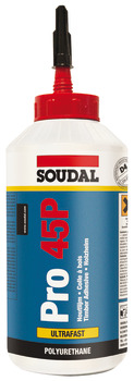 Wood Adhesive PU Timber Waterproof 750 g Pro 45P Brown